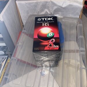 TDK T-160 8HRS VHS Video Tape - 6 Pack